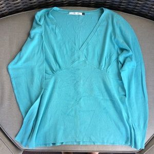 Old Navy Blue V-Neck Long Sleeve